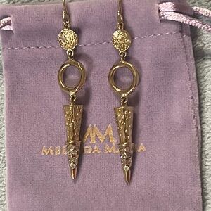 Melinda Maria Gold Drop Earrings
